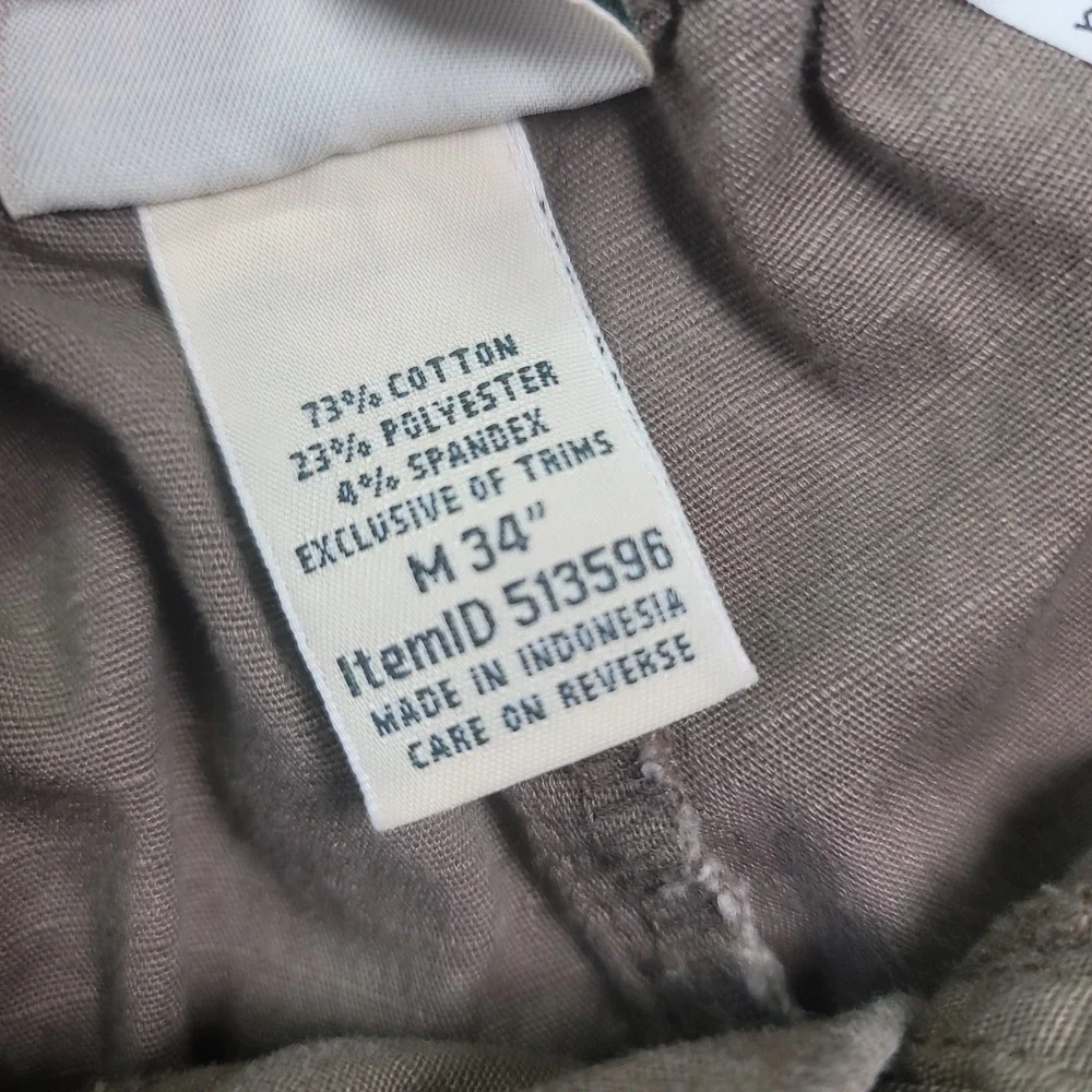 LL Bean Pants Mens M (34) Brown Explorer Ripstop Jogger Casual Outdoor Preppy - Picture 13 of 16
